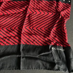 Vintage Mod Echo Oblong Head or Neck Silk Scarf